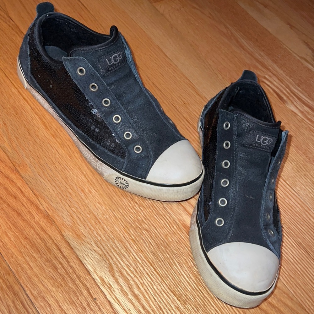 UGG black sequins sneakers, women’s size 9